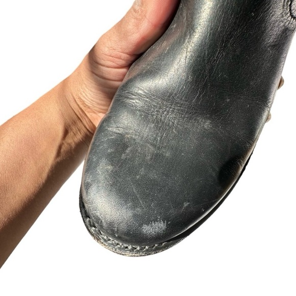 Frye Black Veronica Back Zip Boot Size 7.5 - Picture 6 of 16